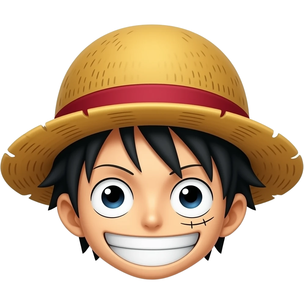 Straw hat of luffy emoji