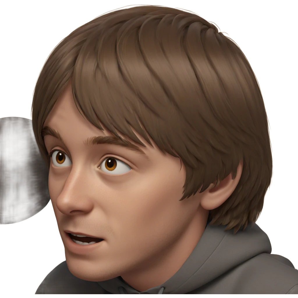 brown haired boy portrait emoji
