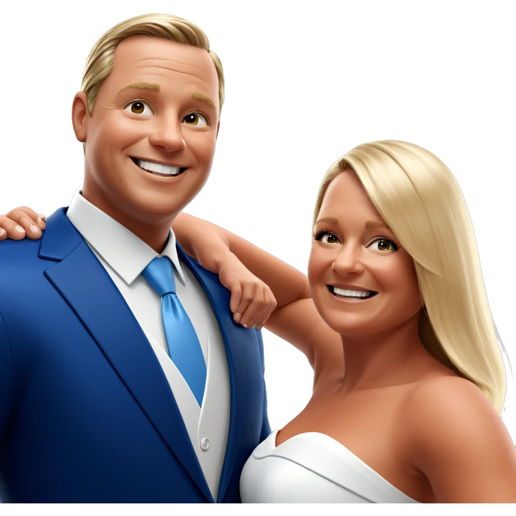 smiling couple in formal attire emoji