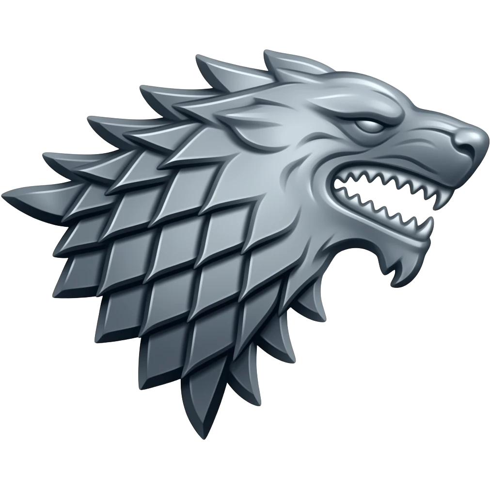 Make me a house stark emoji from game of thrones emoji