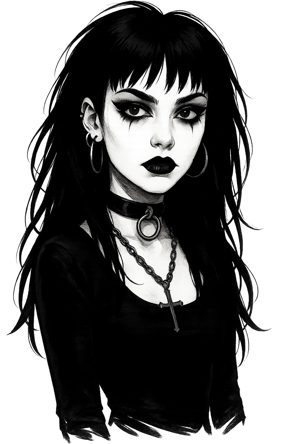 goth, remove background emoji