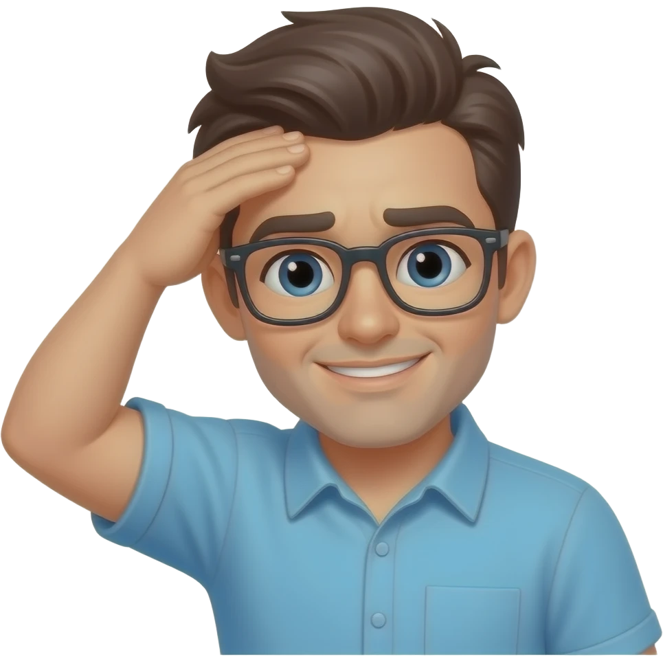 a guy hitting his head forhead emoji