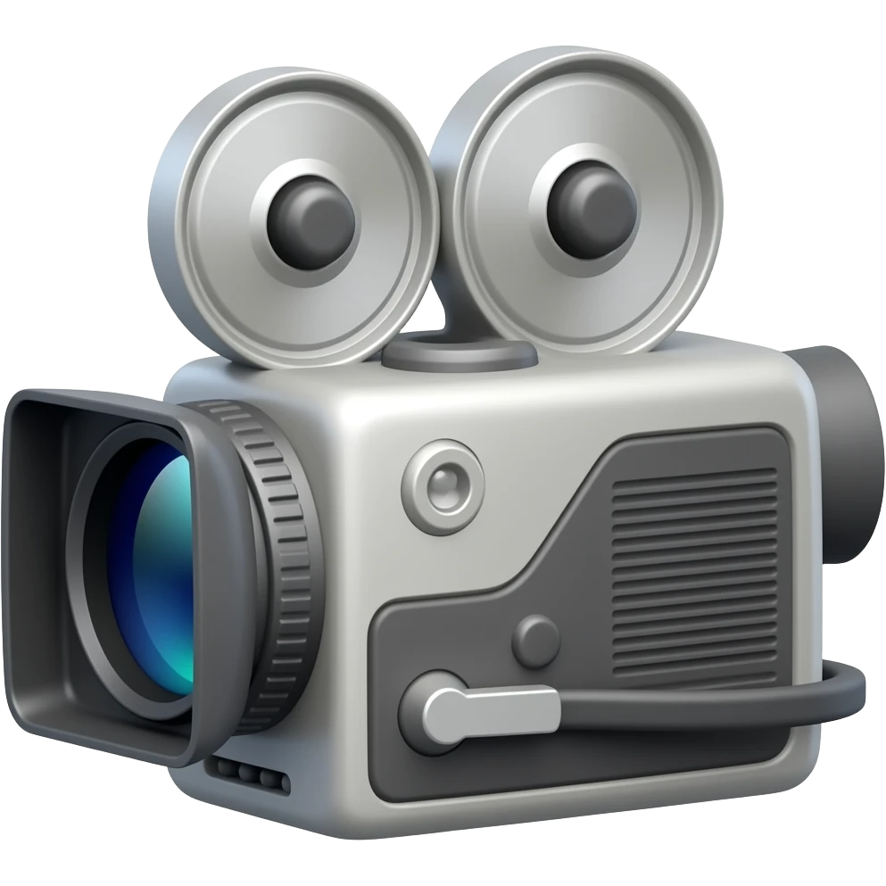 Retro video camera emoji