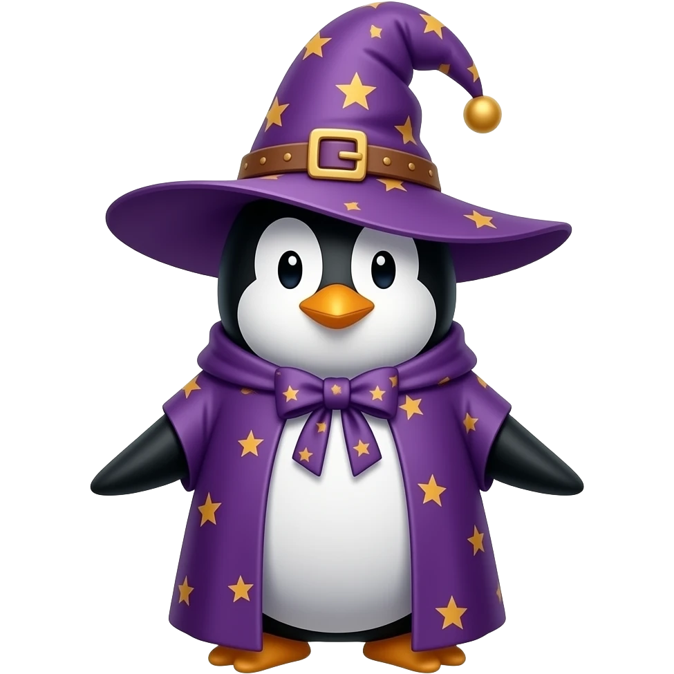 Penguin Wizard emoji