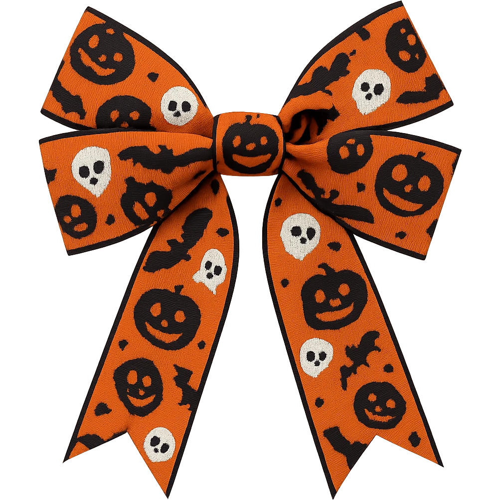 Halloween bow, remove background emoji