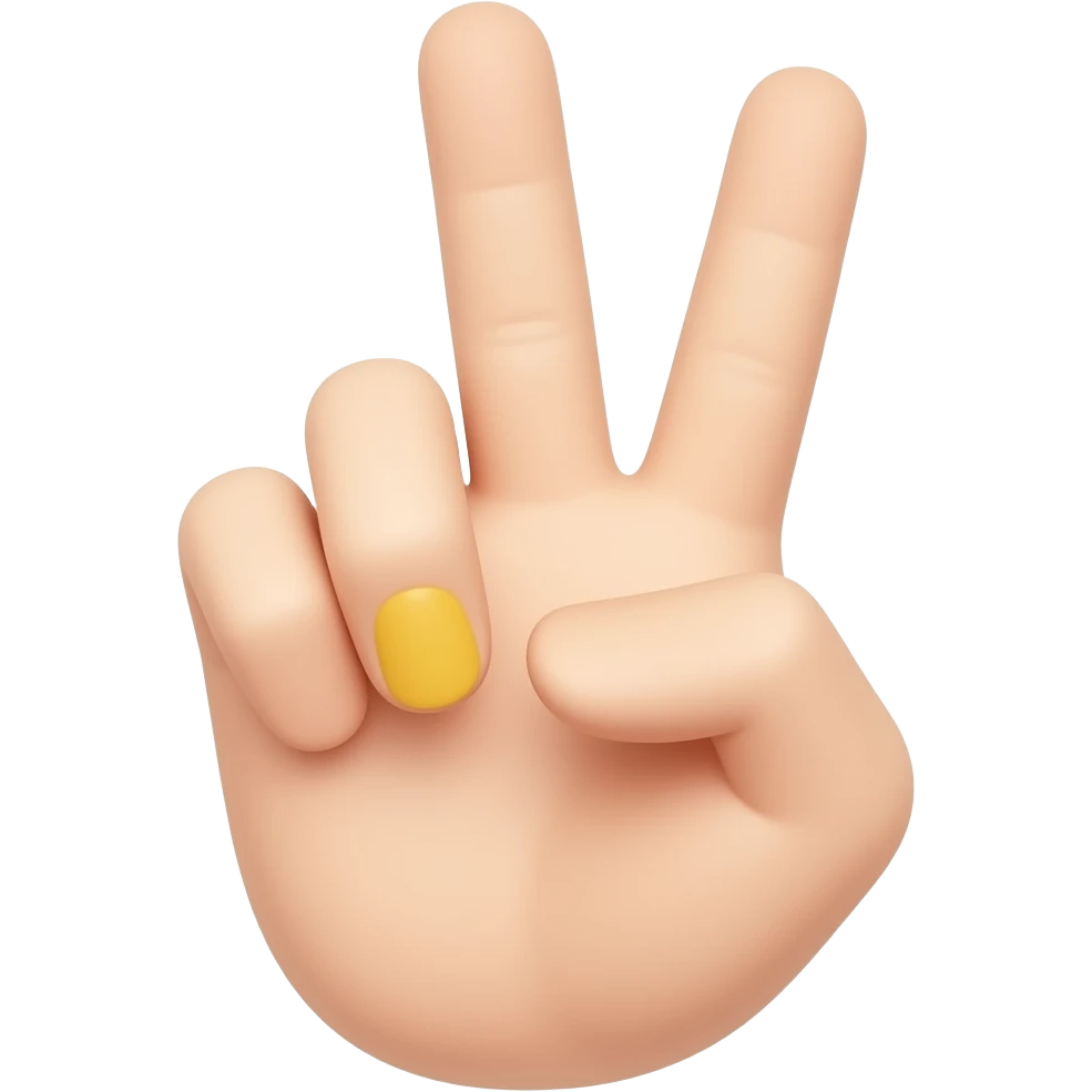 two in the pink one in the stink yellow hand gesture emoji