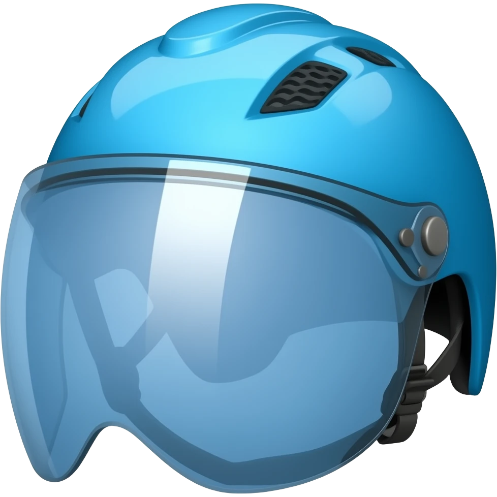 blue mountain helmet emoji