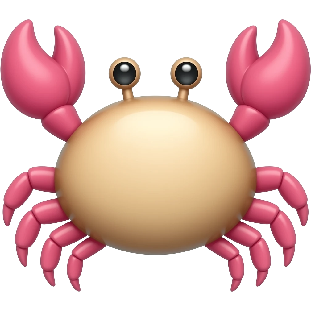 cartoon simple crab emoji