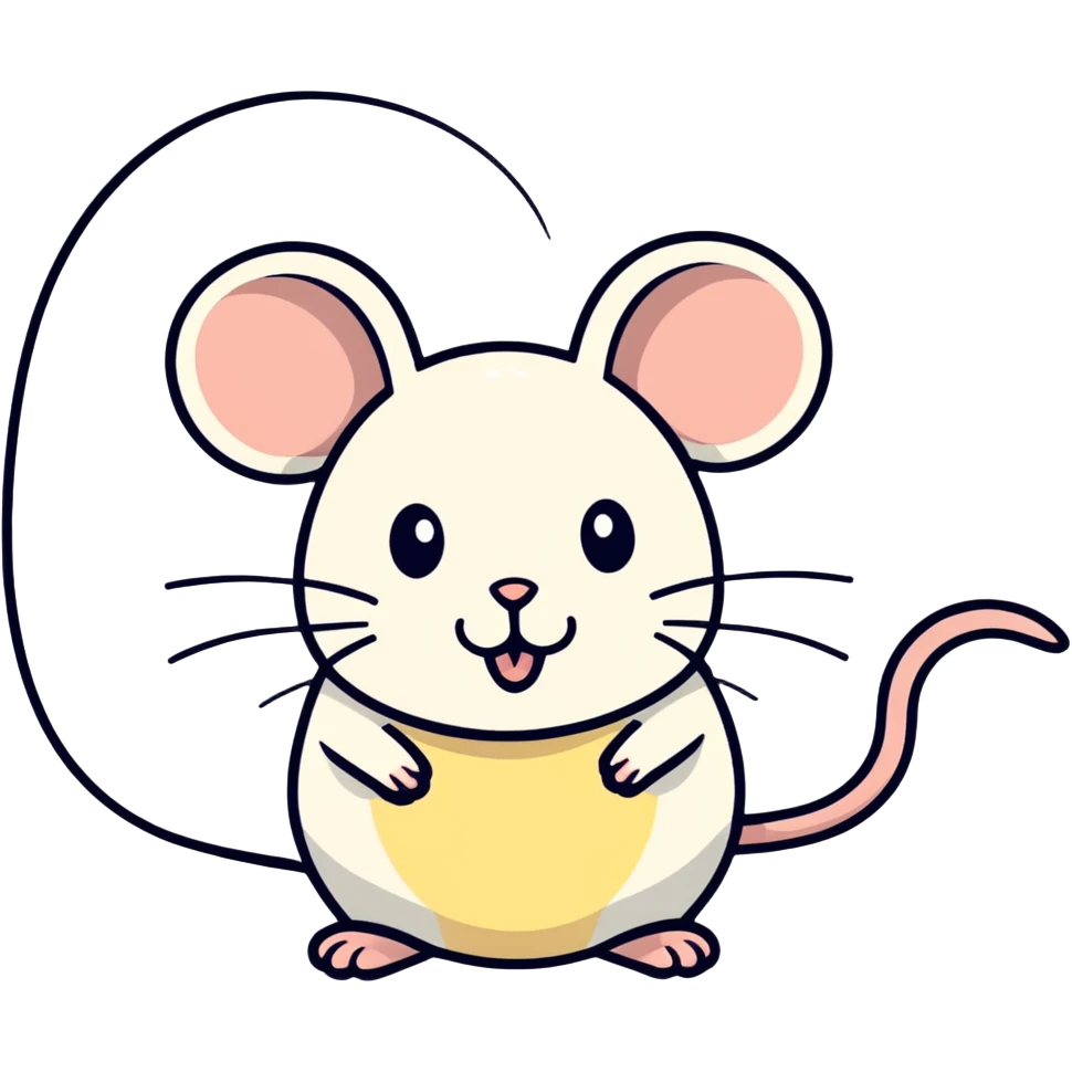 Mouse going to bed  emoji