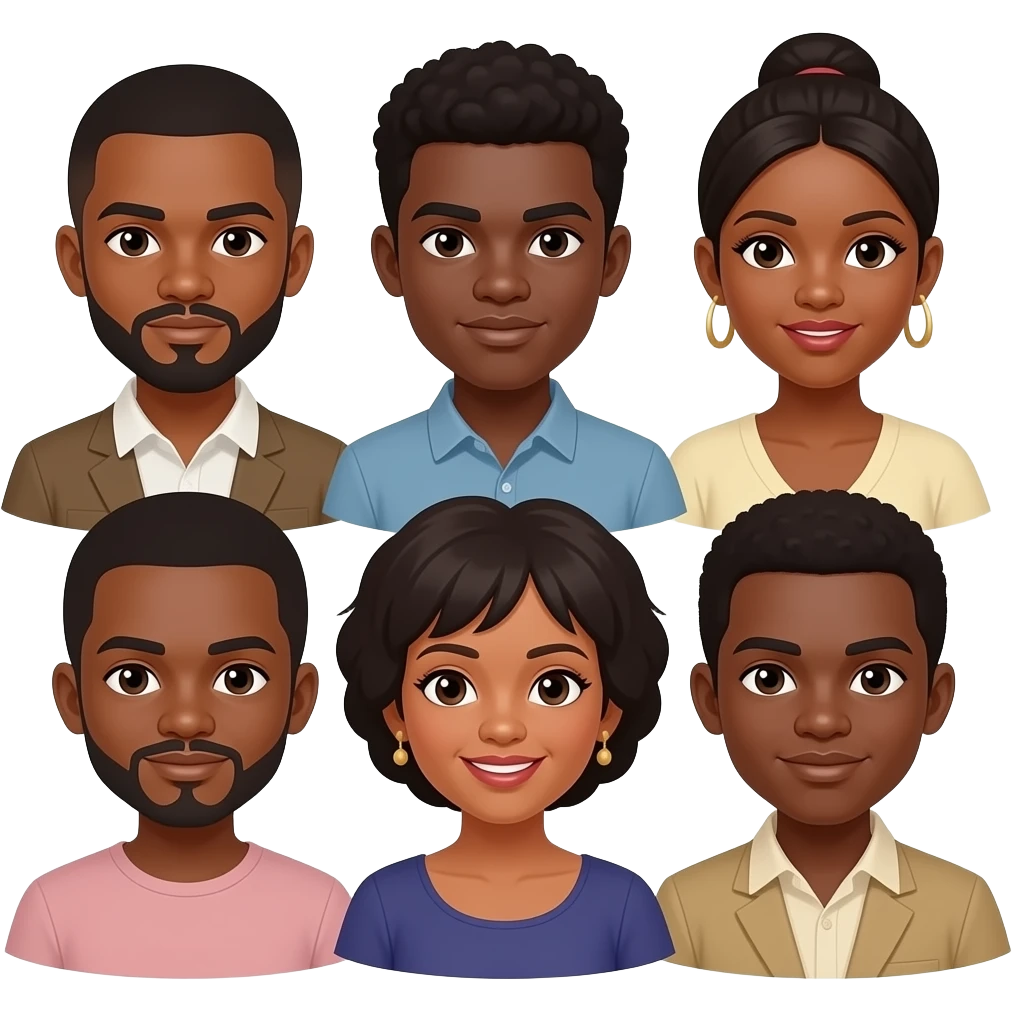 a group of african people emoji