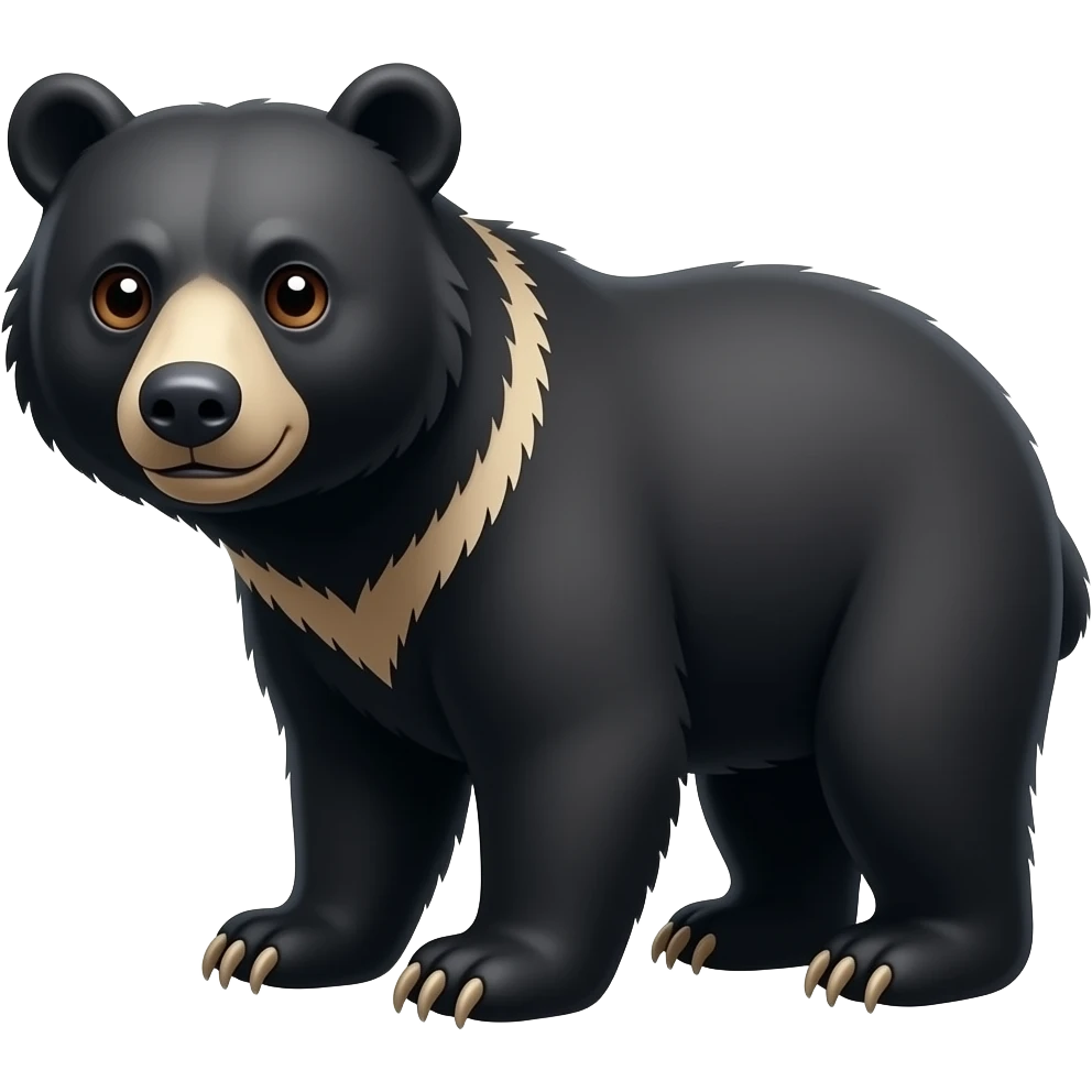 Spectacled bear emoji