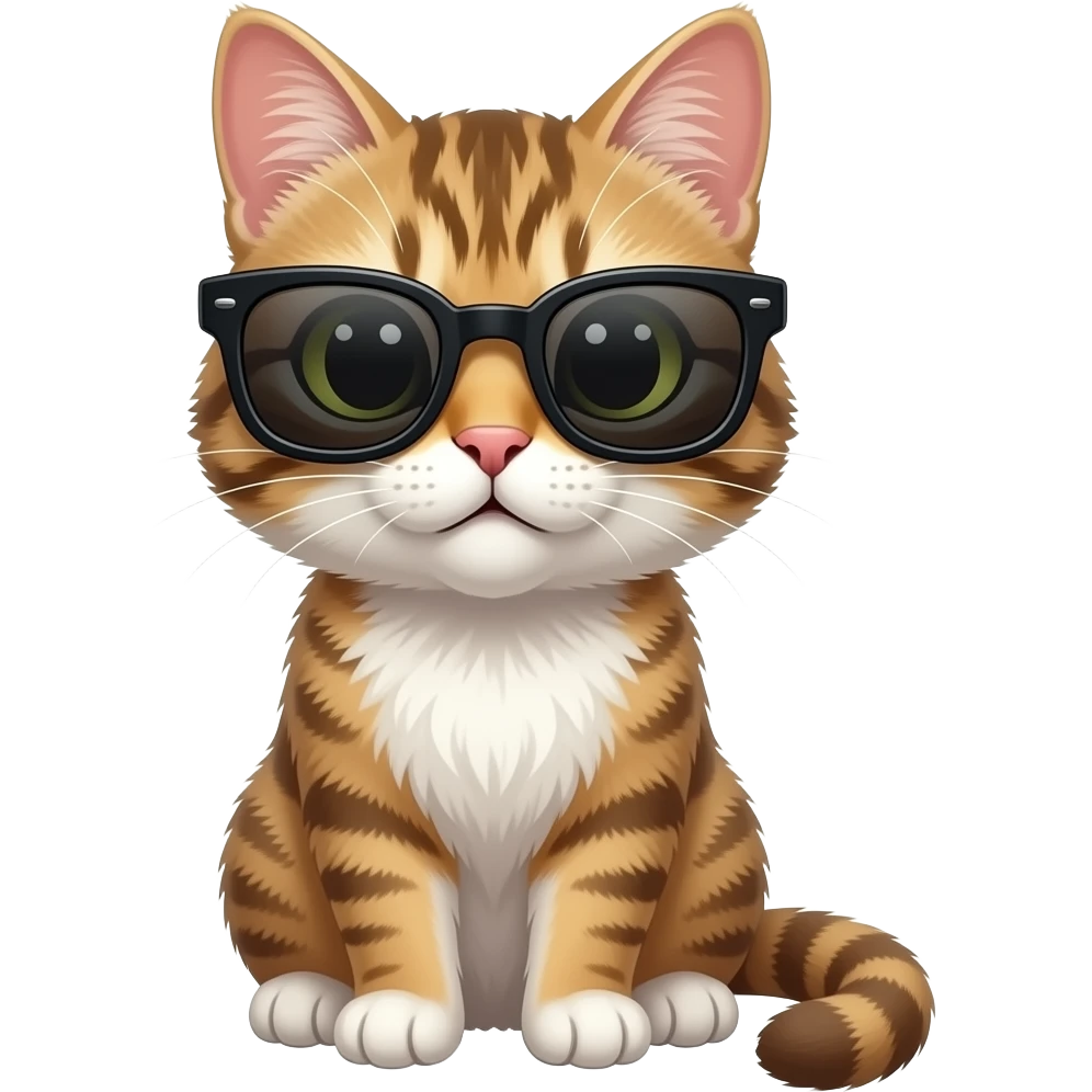 Cat wearing sunglasses emoji