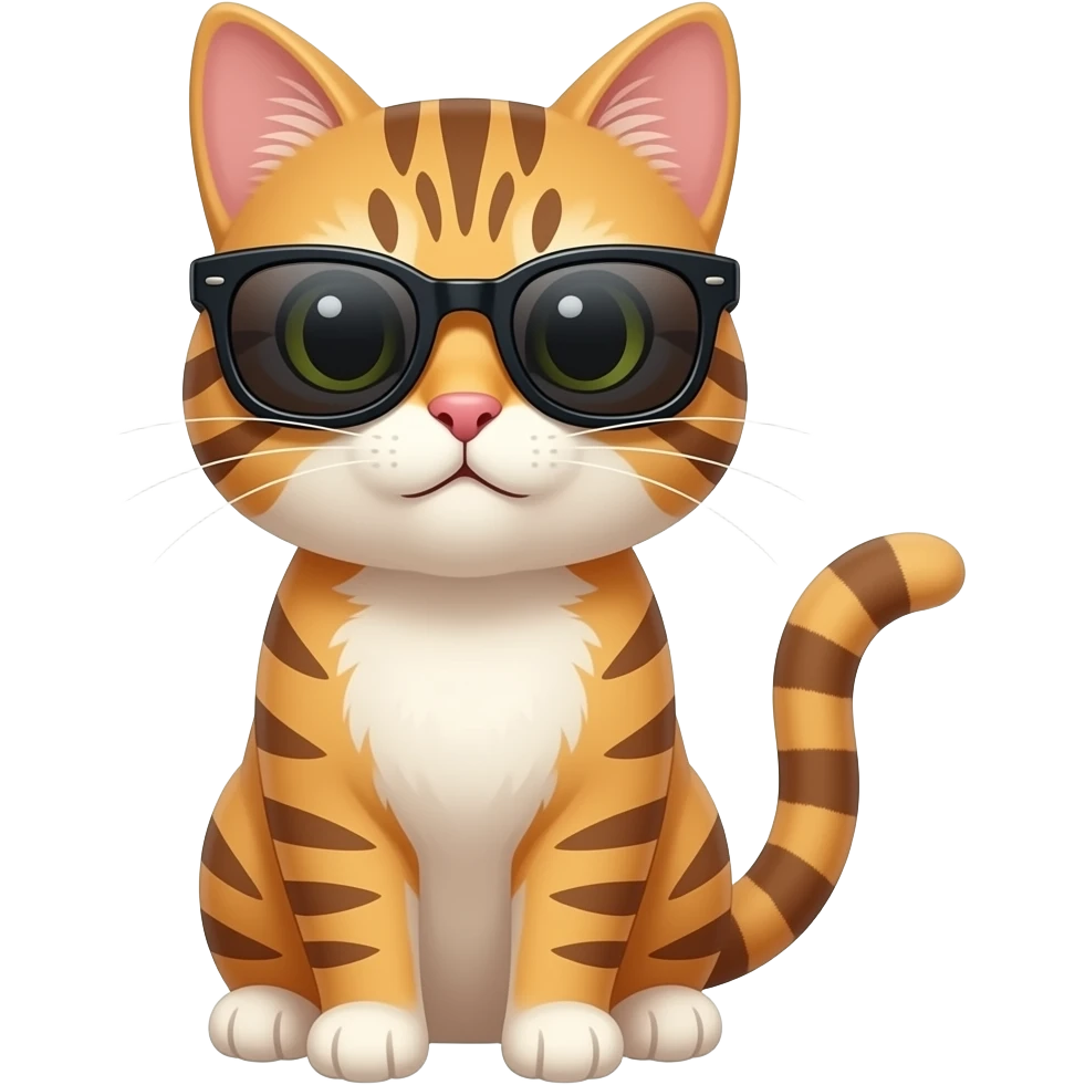Cat wearing sunglasses emoji