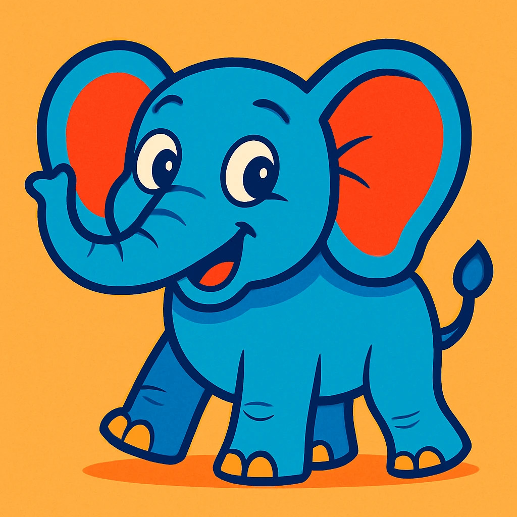 cartoon elephant emoji