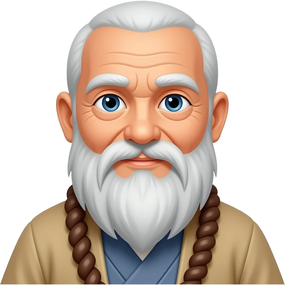 old witha a sensei woo beard emoji