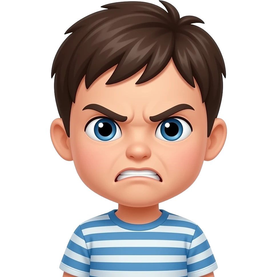 enfant qui en colère emoji