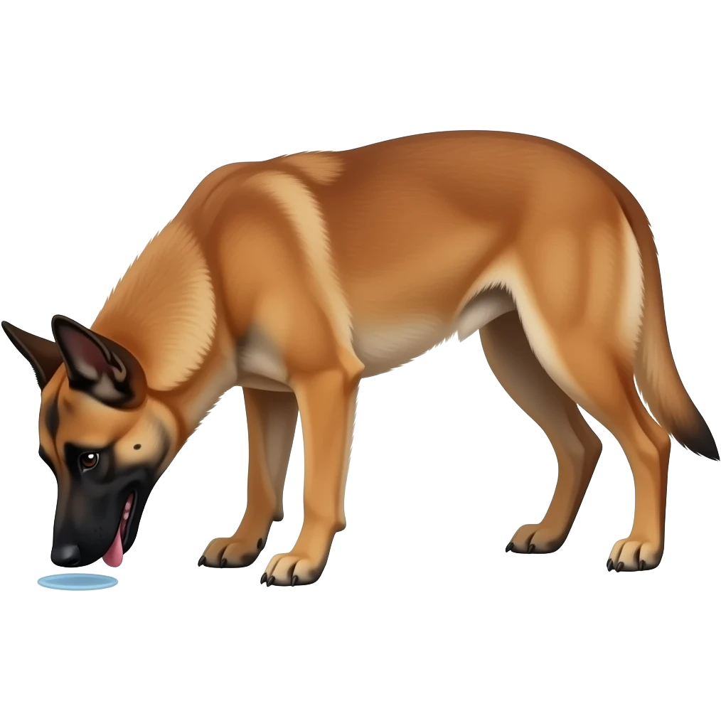 malinois dog sniffing emoji