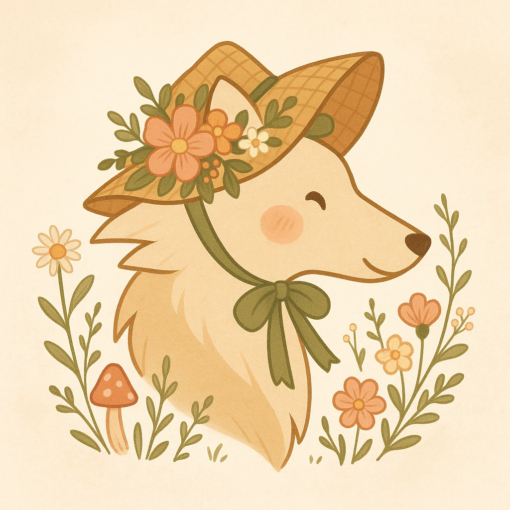 Give the Overwolf logo a cute cottagecore makeover emoji
