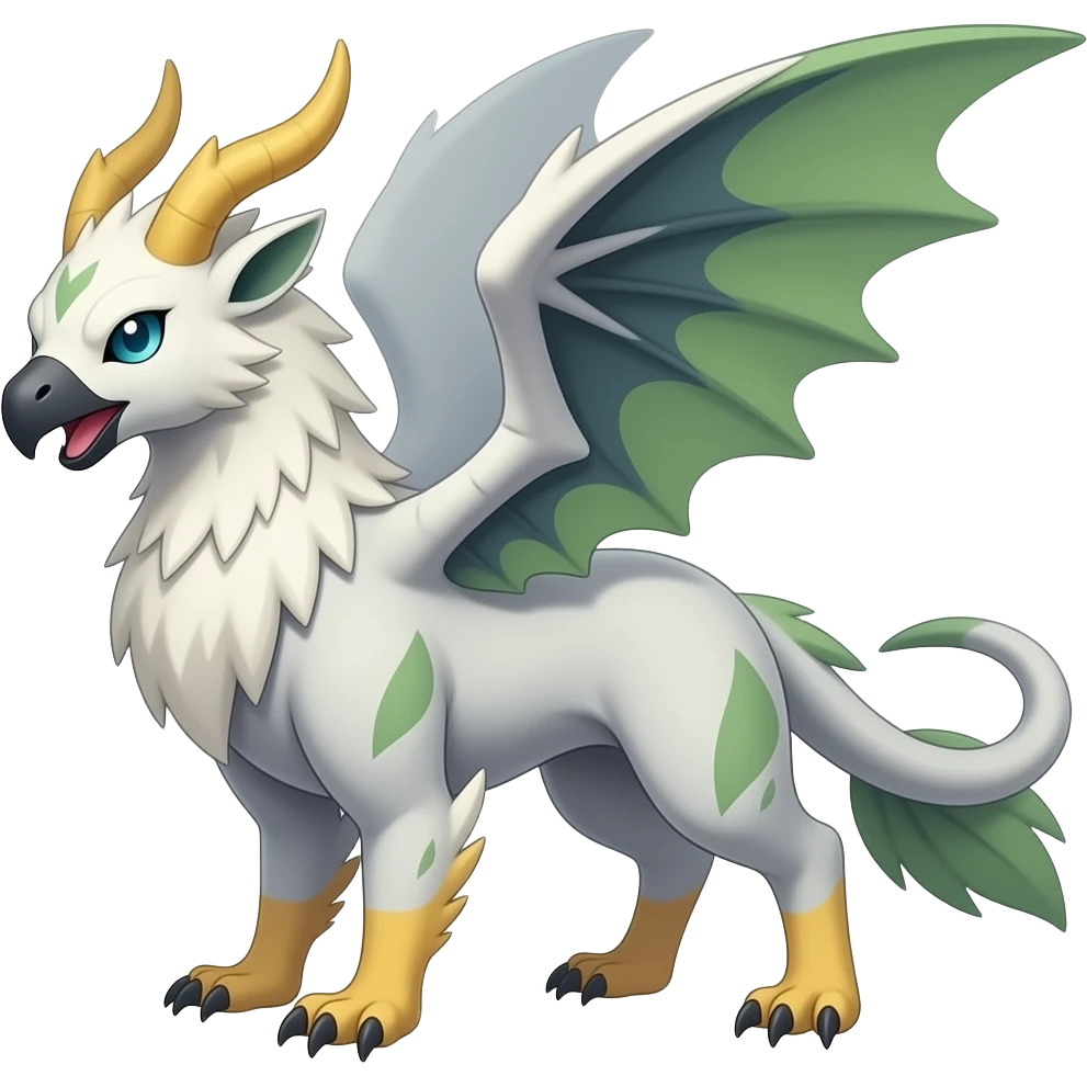 Chimera-Griffin-Gryphon-Silvally-Trico-hybrid-animal, full body emoji