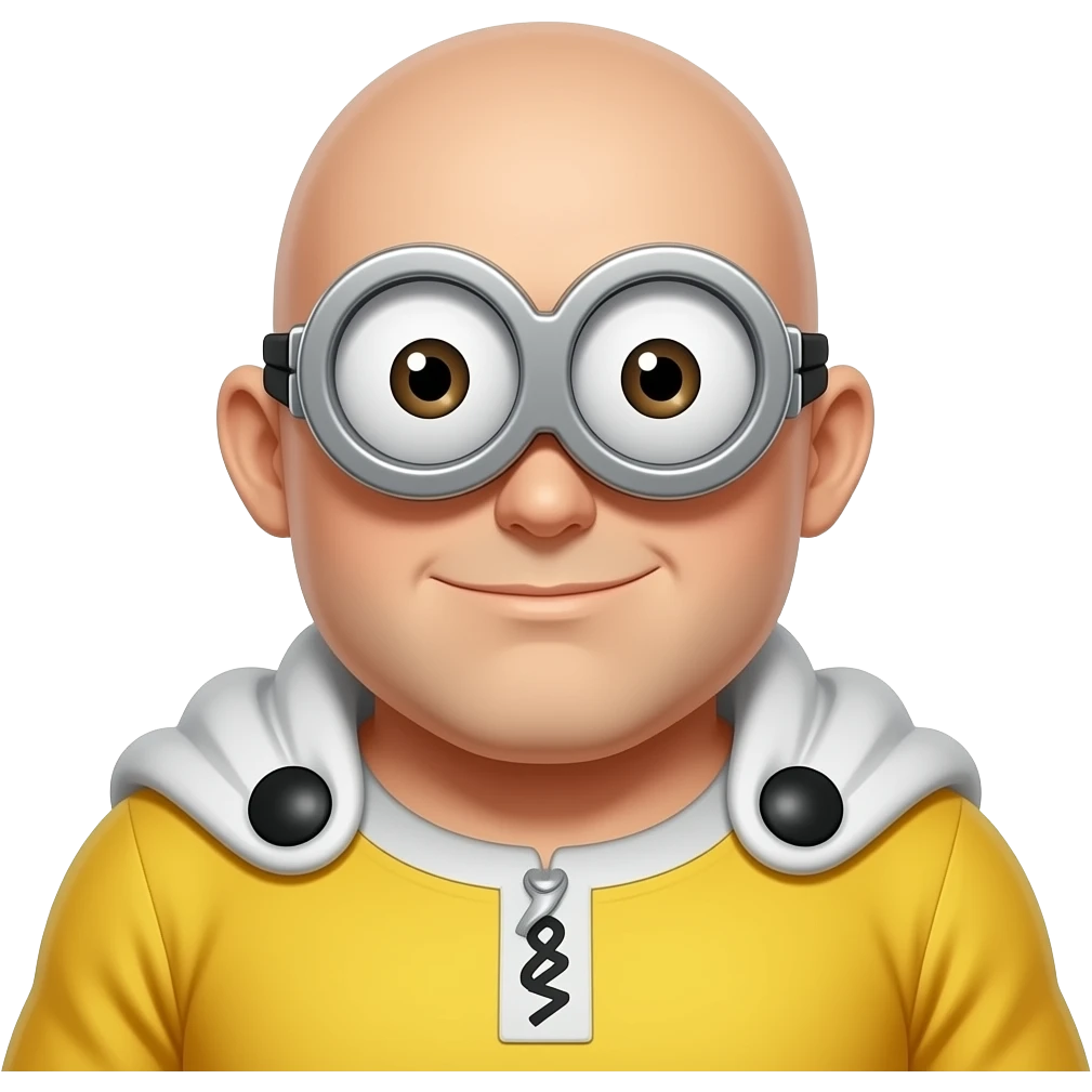 Um lacaio obeso como Saitama Minions emoji