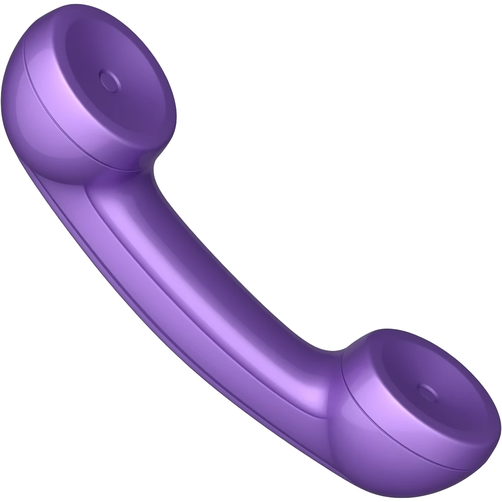violet telephone handset emoji
