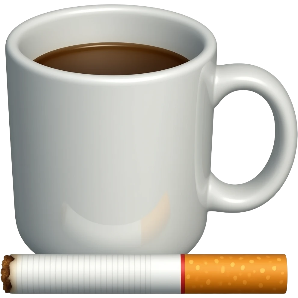 cup and cigarettes emoji