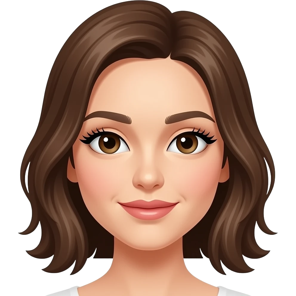 Quiero un emogi qie tenga pestañas largas elegantes emoji