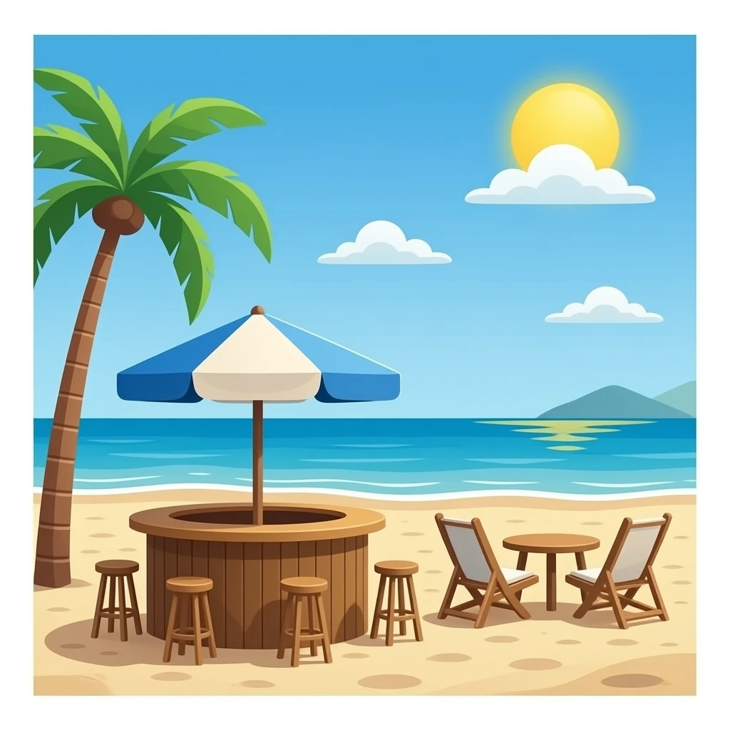 bar de plage emoji