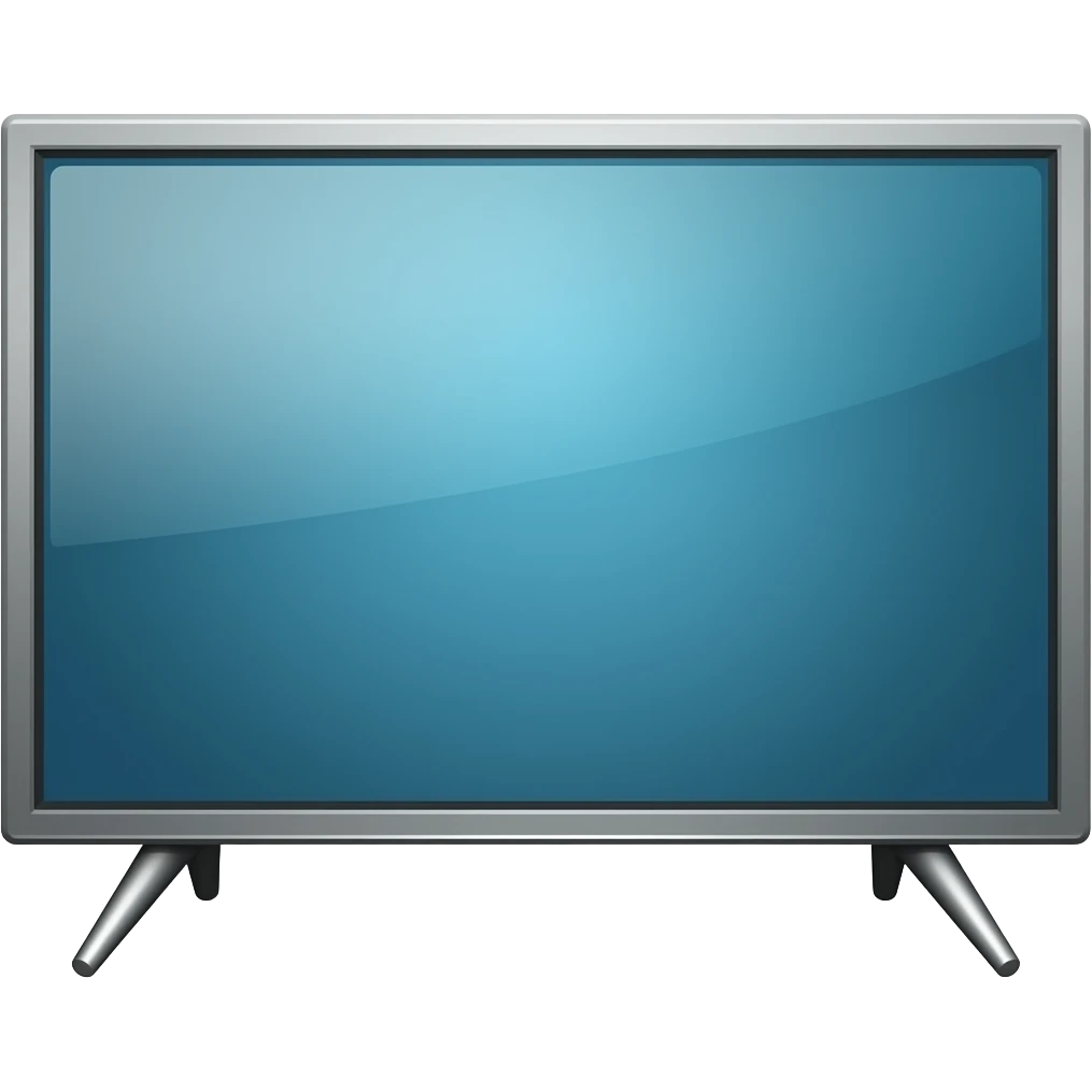 A TV with legs only with no arms emoji