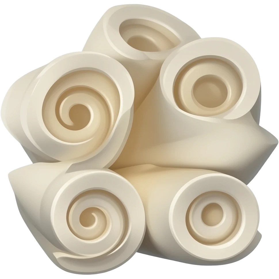 a folded protein structure emoji