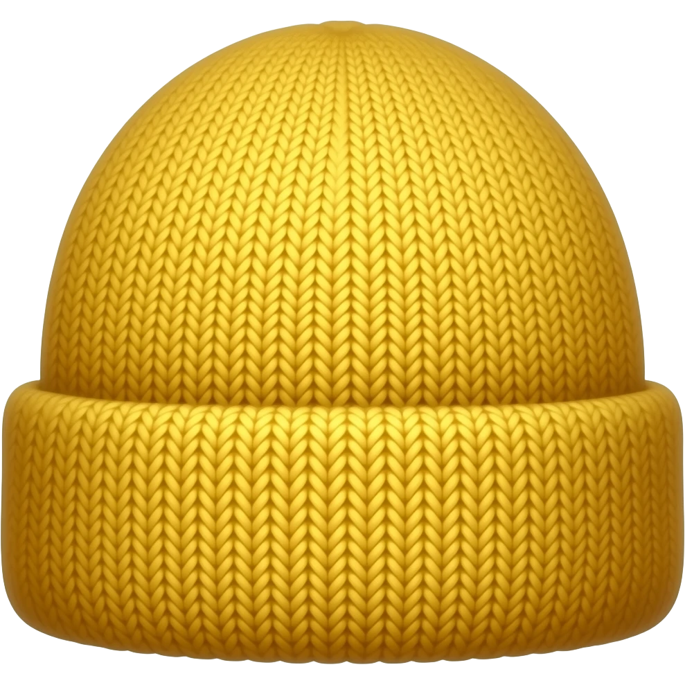 Yellow beanie emoji