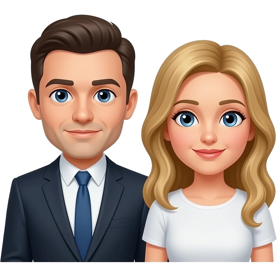 divorced man and woman emoji