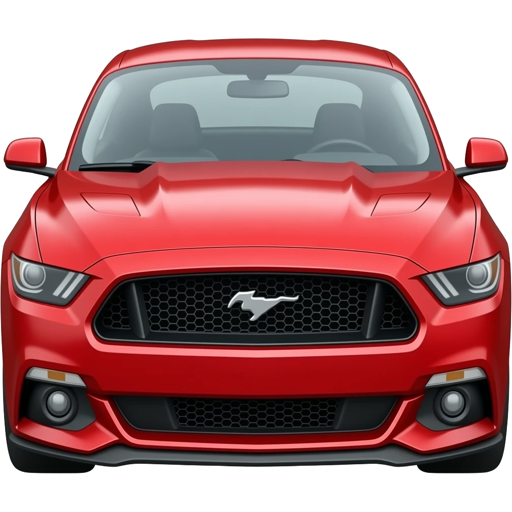 red mustang emoji