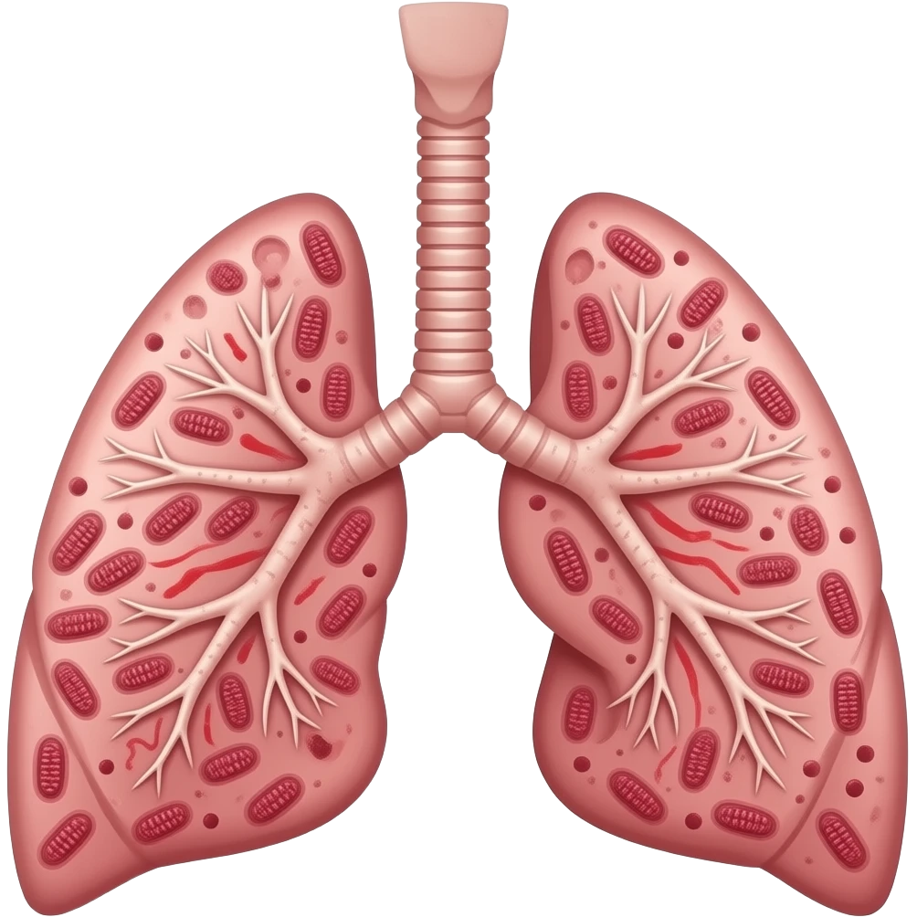 bacteria on lungs emoji