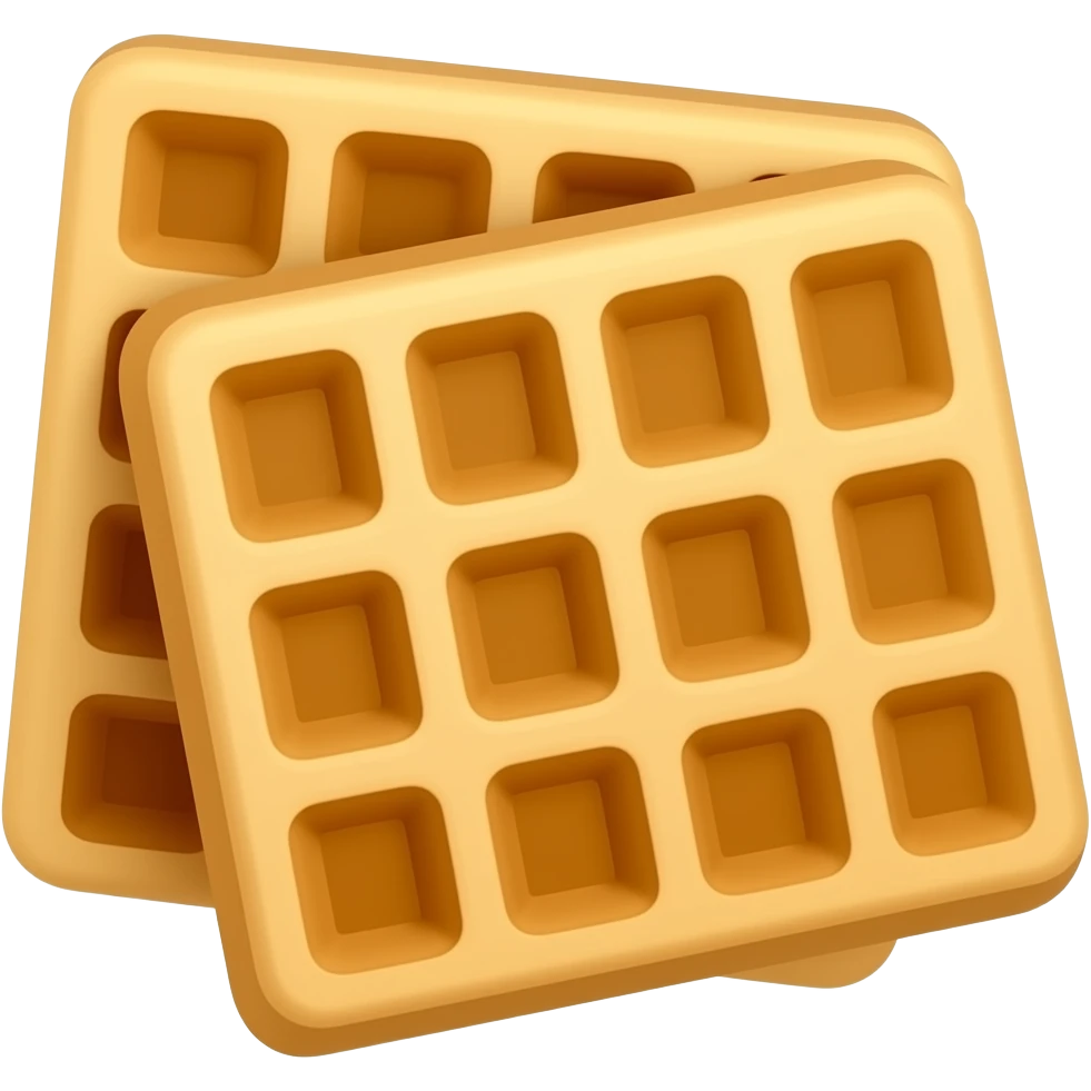 Waffles con frasa con niel emoji