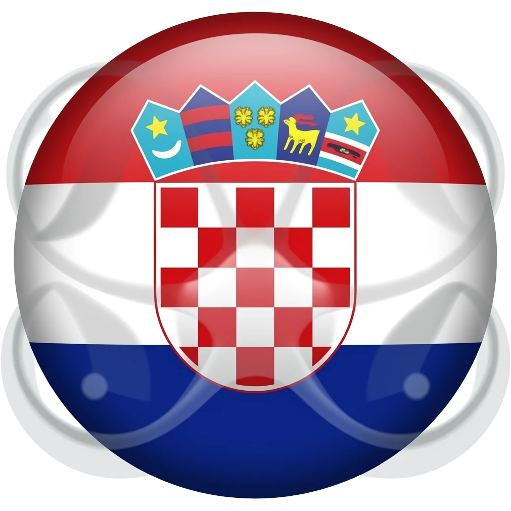 Dron na fladze Chorwacji emoji