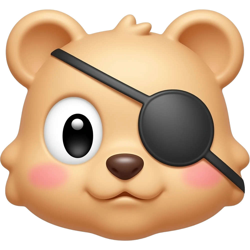 Cute eye patch emoji
