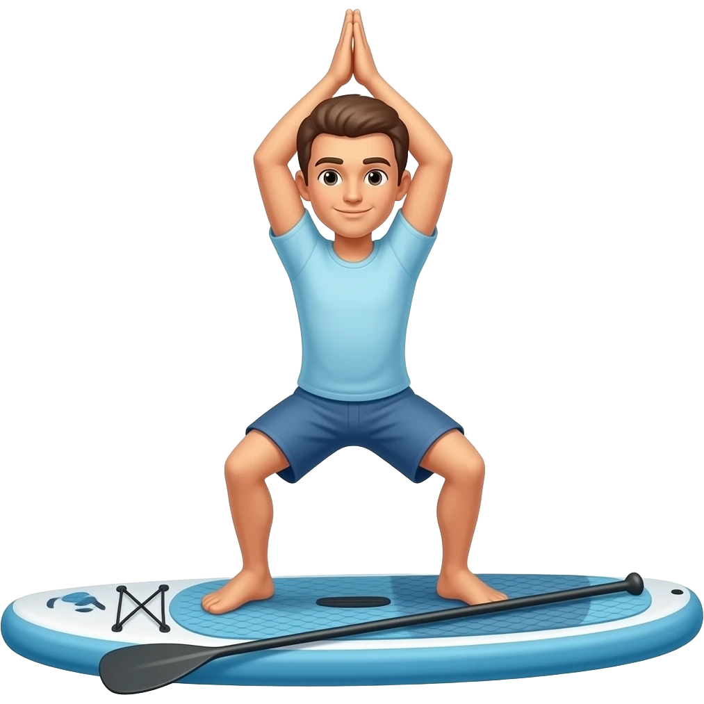 yoga paddleboard emoji