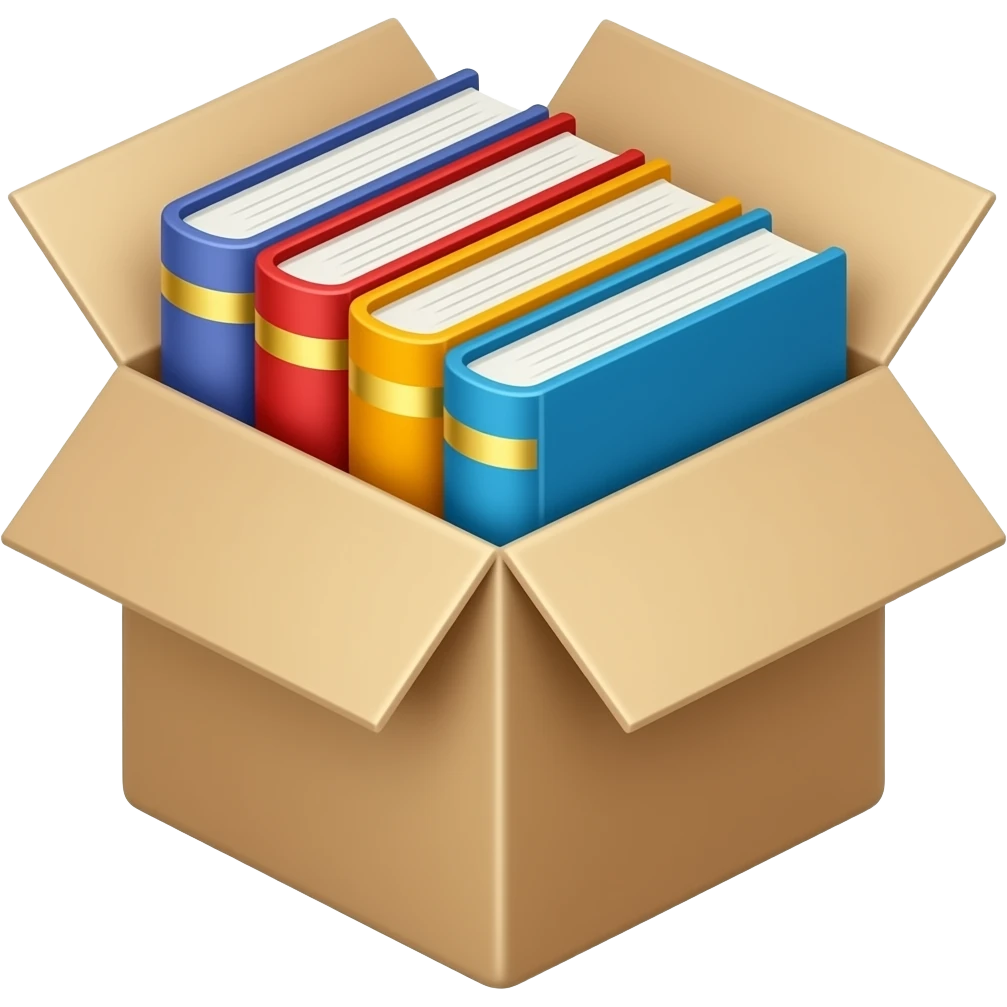 create an emoji of books box emoji