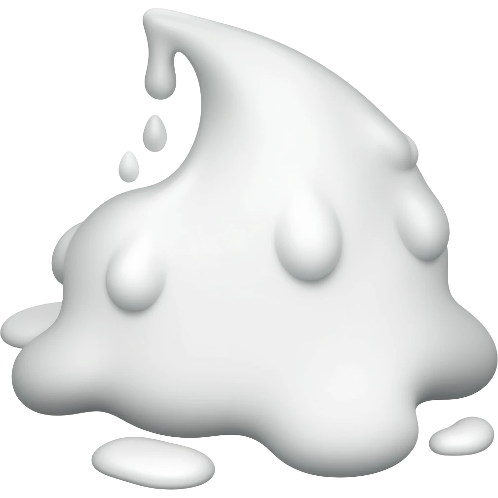 white puddle of goo emoji