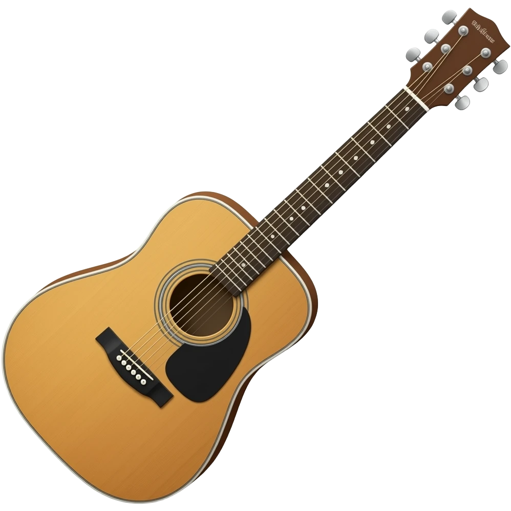 Acoustic guitar emoji