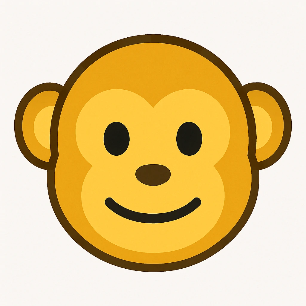 yellow monkey face emoji emoji
