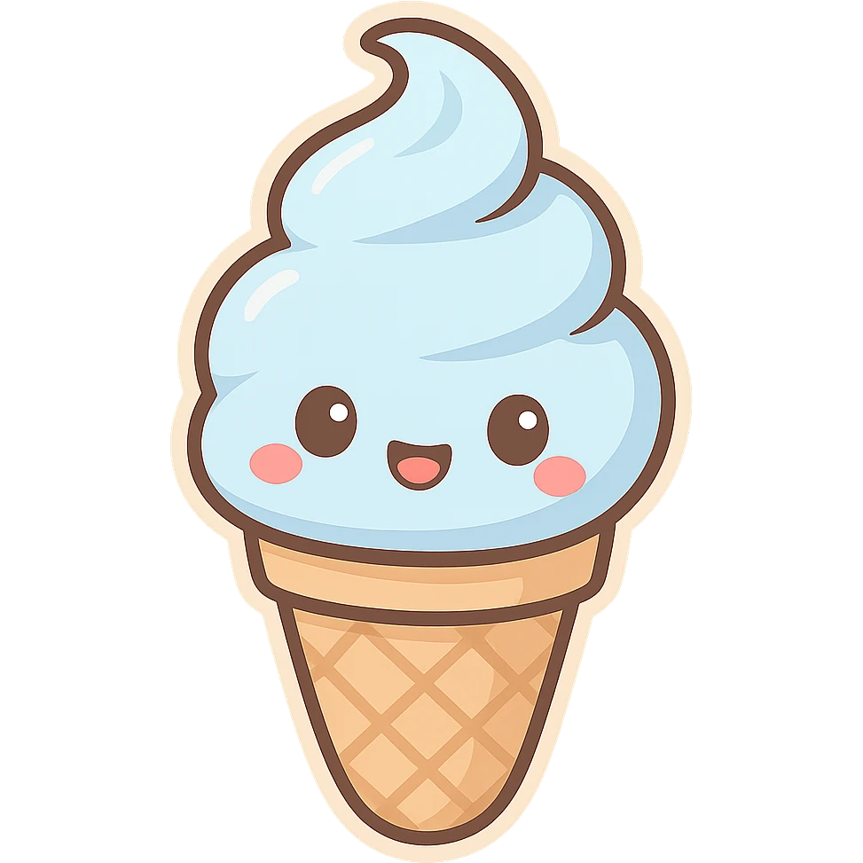 一个冰激凌 emoji