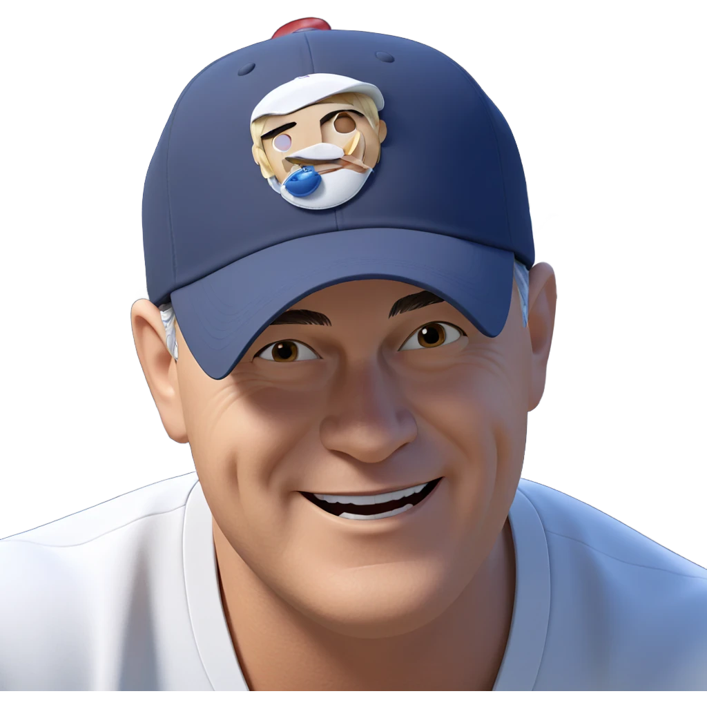 chillin in a baseball cap emoji