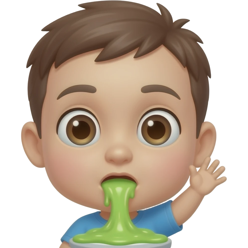 Toodler putting slime in too butt hole emoji