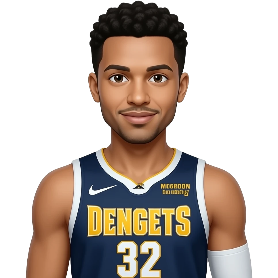 aaron gordon nuggets basketball player 32 jersey emoji