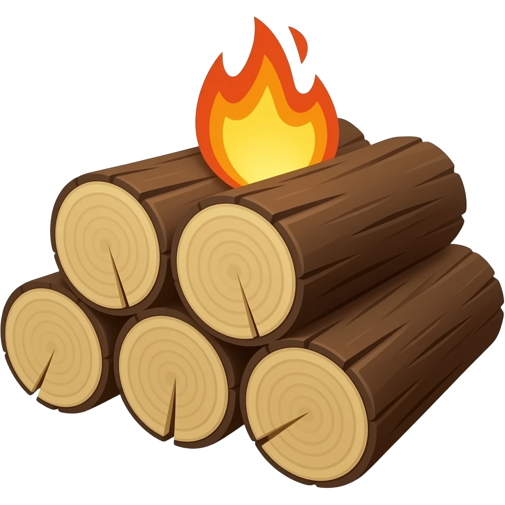 Gör en emoji som kommer att påminna dig att ta med dej trävirke emoji