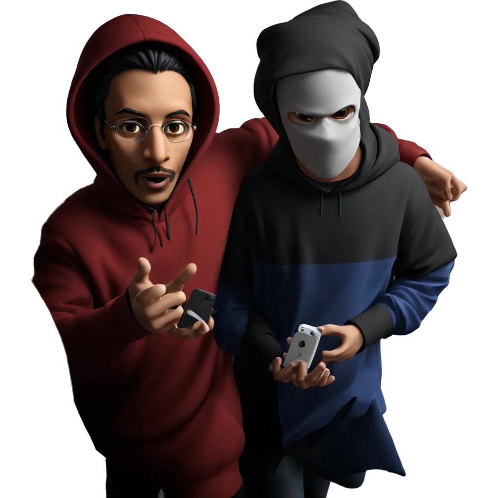 boys in hoods parody art emoji