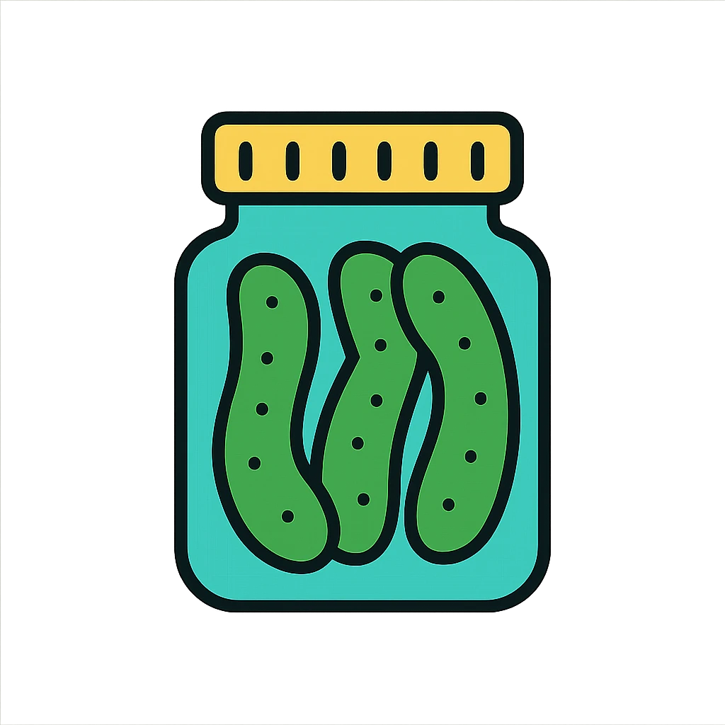 a jar of pickles emoji