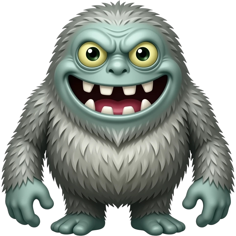 creepy smiling monster emoji